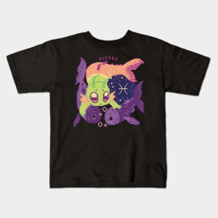 Pisces - Zodiac Alien Kids T-Shirt